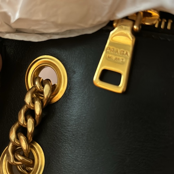 Prada  Saffiano Chain Shoulder Bag - Picture 8 of 13